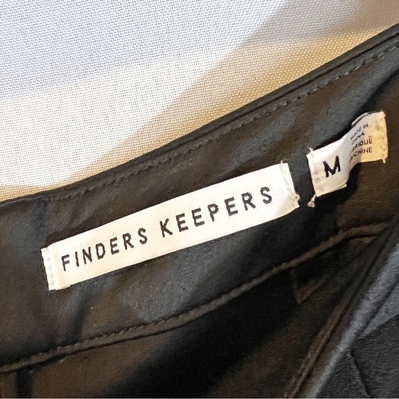 Finder Keepers Women's Wide Leg Black Dress Pants M Modern Minimalist Office - Picture 3 of 5